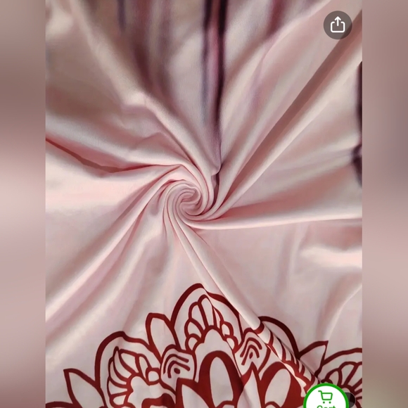 🌸 Boho Maxi Dress Festival Coverup Pink Red Tie Dye Ombre Beach L XL - Picture 8 of 16